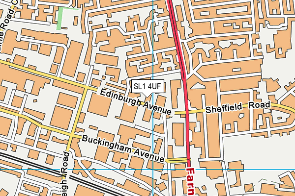 SL1 4UF map - OS VectorMap District (Ordnance Survey) SL1 4UF map - OS VectorMap District (Ordnance Survey)