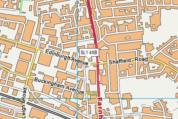 SL1 4XB map - OS VectorMap District (Ordnance Survey) SL1 4XB map - OS VectorMap District (Ordnance Survey)
