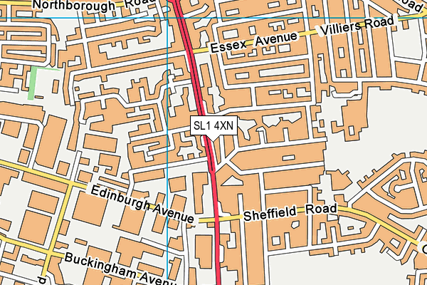 SL1 4XN map - OS VectorMap District (Ordnance Survey) SL1 4XN map - OS VectorMap District (Ordnance Survey)