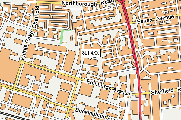 SL1 4XX map - OS VectorMap District (Ordnance Survey) SL1 4XX map - OS VectorMap District (Ordnance Survey)