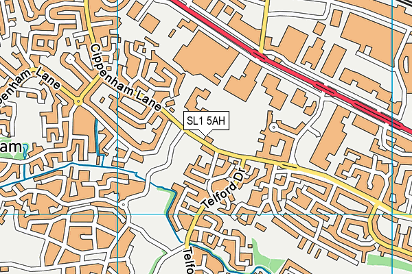 SL1 5AH map - OS VectorMap District (Ordnance Survey) SL1 5AH map - OS VectorMap District (Ordnance Survey)