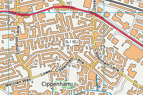 SL1 5EJ map - OS VectorMap District (Ordnance Survey) SL1 5EJ map - OS VectorMap District (Ordnance Survey)