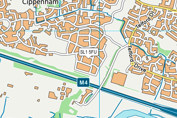 SL1 5FU map - OS VectorMap District (Ordnance Survey) SL1 5FU map - OS VectorMap District (Ordnance Survey)