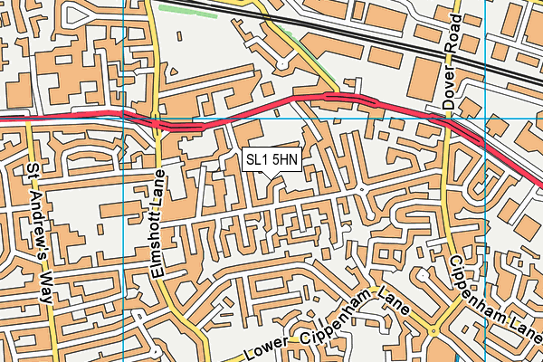 SL1 5HN map - OS VectorMap District (Ordnance Survey) SL1 5HN map - OS VectorMap District (Ordnance Survey)