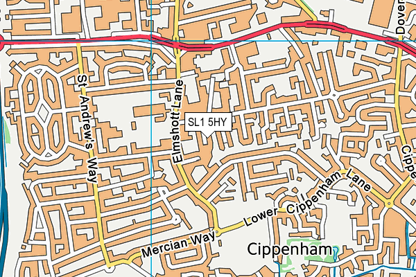 SL1 5HY map - OS VectorMap District (Ordnance Survey) SL1 5HY map - OS VectorMap District (Ordnance Survey)