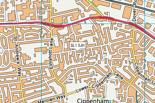 SL1 5JH map - OS VectorMap District (Ordnance Survey) SL1 5JH map - OS VectorMap District (Ordnance Survey)
