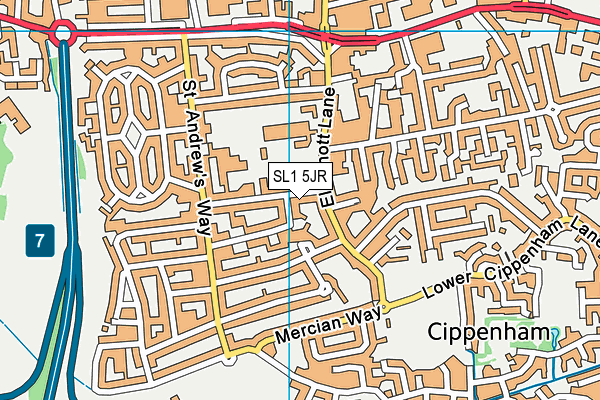 SL1 5JR map - OS VectorMap District (Ordnance Survey) SL1 5JR map - OS VectorMap District (Ordnance Survey)
