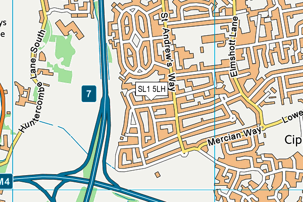 SL1 5LH map - OS VectorMap District (Ordnance Survey) SL1 5LH map - OS VectorMap District (Ordnance Survey)