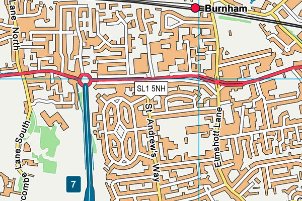 SL1 5NH map - OS VectorMap District (Ordnance Survey) SL1 5NH map - OS VectorMap District (Ordnance Survey)