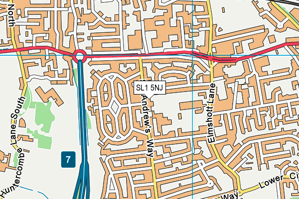 SL1 5NJ map - OS VectorMap District (Ordnance Survey) SL1 5NJ map - OS VectorMap District (Ordnance Survey)