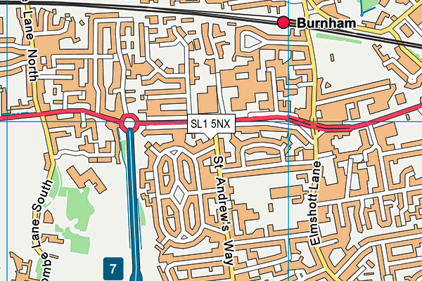 SL1 5NX map - OS VectorMap District (Ordnance Survey) SL1 5NX map - OS VectorMap District (Ordnance Survey)