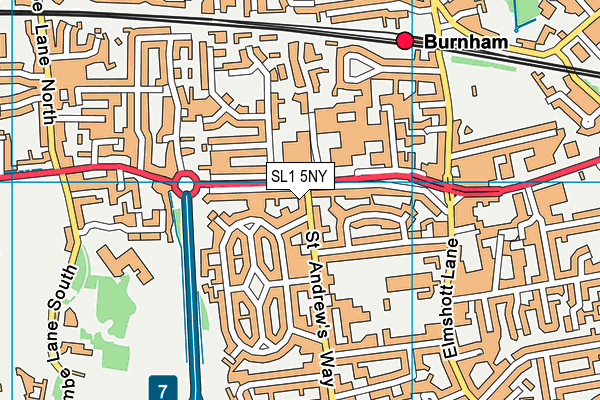 SL1 5NY map - OS VectorMap District (Ordnance Survey) SL1 5NY map - OS VectorMap District (Ordnance Survey)