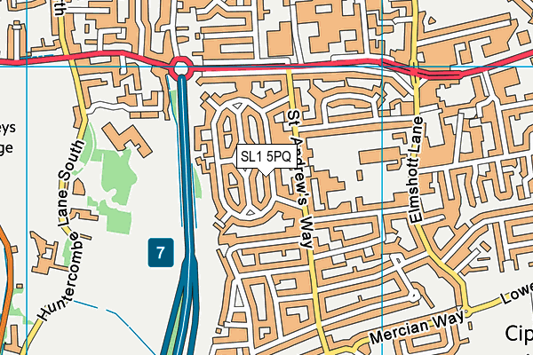 SL1 5PQ map - OS VectorMap District (Ordnance Survey) SL1 5PQ map - OS VectorMap District (Ordnance Survey)