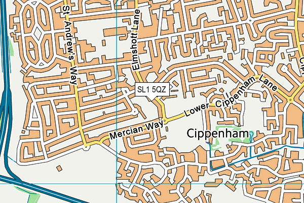 SL1 5QZ map - OS VectorMap District (Ordnance Survey) SL1 5QZ map - OS VectorMap District (Ordnance Survey)