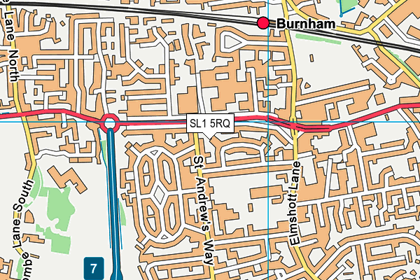SL1 5RQ map - OS VectorMap District (Ordnance Survey) SL1 5RQ map - OS VectorMap District (Ordnance Survey)
