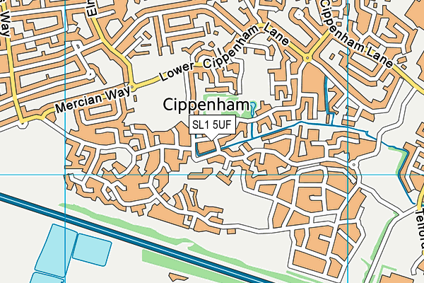 SL1 5UF map - OS VectorMap District (Ordnance Survey) SL1 5UF map - OS VectorMap District (Ordnance Survey)