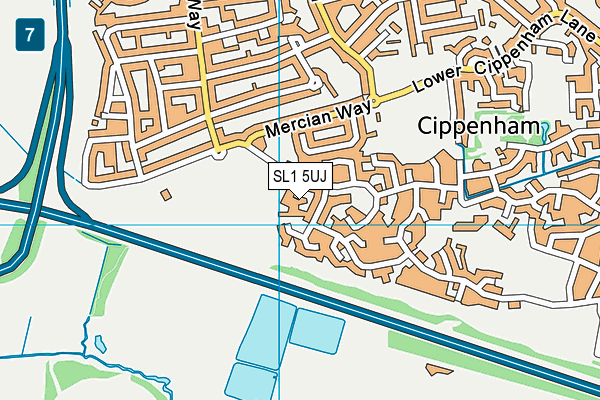 SL1 5UJ map - OS VectorMap District (Ordnance Survey) SL1 5UJ map - OS VectorMap District (Ordnance Survey)