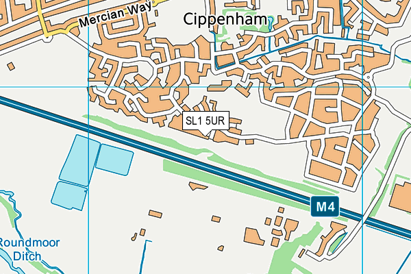 SL1 5UR map - OS VectorMap District (Ordnance Survey) SL1 5UR map - OS VectorMap District (Ordnance Survey)