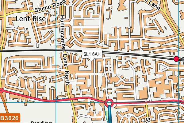 SL1 6AH map - OS VectorMap District (Ordnance Survey) SL1 6AH map - OS VectorMap District (Ordnance Survey)
