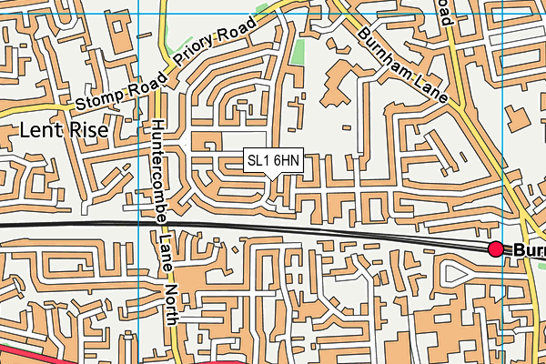 SL1 6HN map - OS VectorMap District (Ordnance Survey) SL1 6HN map - OS VectorMap District (Ordnance Survey)