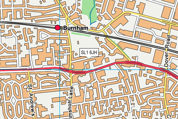 SL1 6JH map - OS VectorMap District (Ordnance Survey)