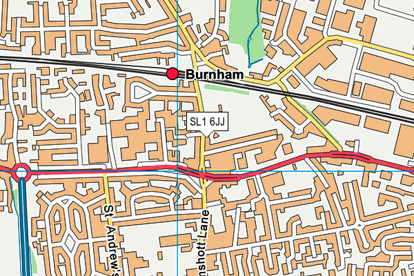 SL1 6JJ map - OS VectorMap District (Ordnance Survey)