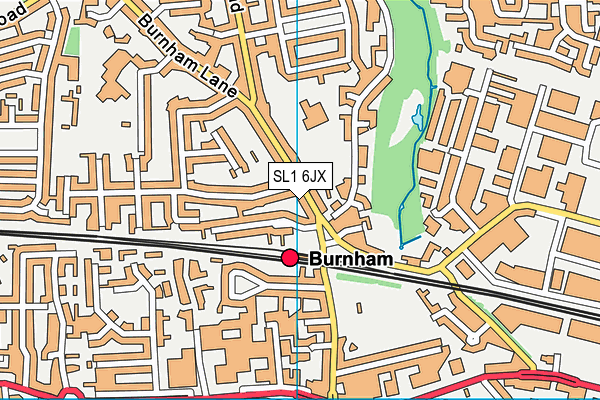 SL1 6JX map - OS VectorMap District (Ordnance Survey) SL1 6JX map - OS VectorMap District (Ordnance Survey)