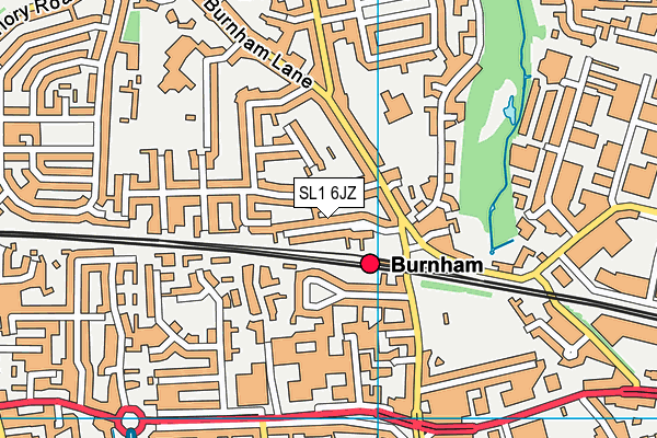 SL1 6JZ map - OS VectorMap District (Ordnance Survey) SL1 6JZ map - OS VectorMap District (Ordnance Survey)