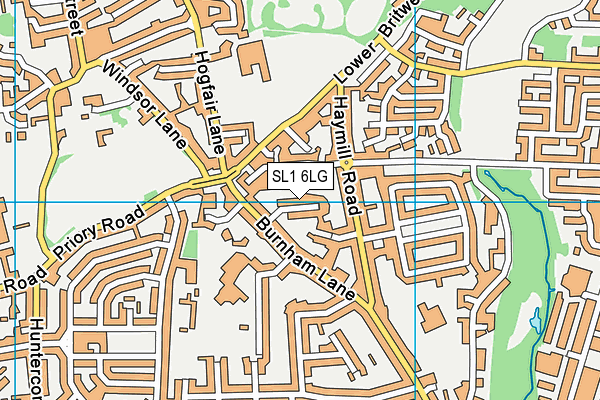 SL1 6LG map - OS VectorMap District (Ordnance Survey) SL1 6LG map - OS VectorMap District (Ordnance Survey)