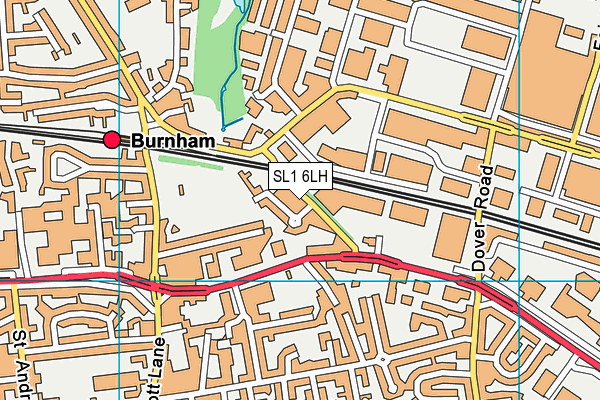 SL1 6LH map - OS VectorMap District (Ordnance Survey)