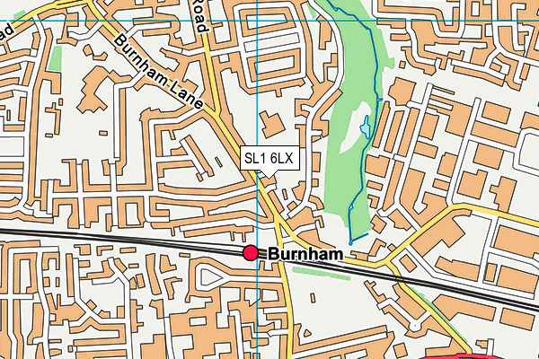 SL1 6LX map - OS VectorMap District (Ordnance Survey) SL1 6LX map - OS VectorMap District (Ordnance Survey)