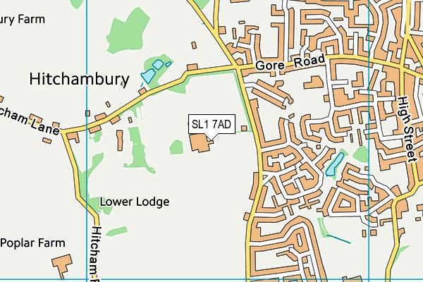 SL1 7AD map - OS VectorMap District (Ordnance Survey) SL1 7AD map - OS VectorMap District (Ordnance Survey)