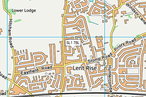 SL1 7BL map - OS VectorMap District (Ordnance Survey) SL1 7BL map - OS VectorMap District (Ordnance Survey)