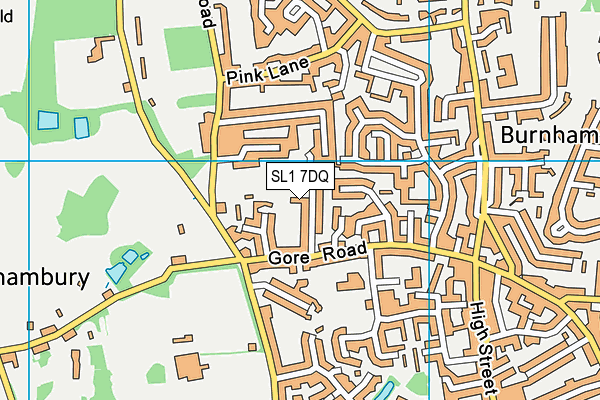 SL1 7DQ map - OS VectorMap District (Ordnance Survey) SL1 7DQ map - OS VectorMap District (Ordnance Survey)