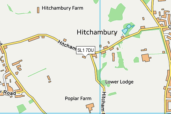 SL1 7DU map - OS VectorMap District (Ordnance Survey) SL1 7DU map - OS VectorMap District (Ordnance Survey)