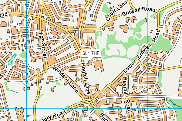 SL1 7HF map - OS VectorMap District (Ordnance Survey) SL1 7HF map - OS VectorMap District (Ordnance Survey)