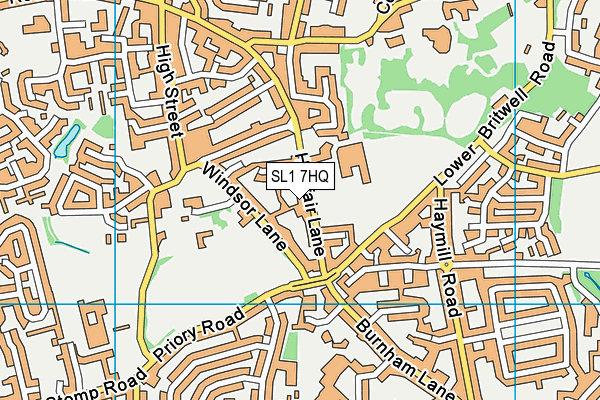 SL1 7HQ map - OS VectorMap District (Ordnance Survey) SL1 7HQ map - OS VectorMap District (Ordnance Survey)