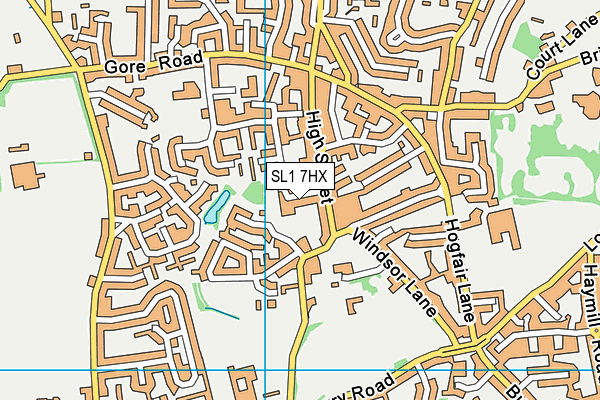 SL1 7HX map - OS VectorMap District (Ordnance Survey) SL1 7HX map - OS VectorMap District (Ordnance Survey)