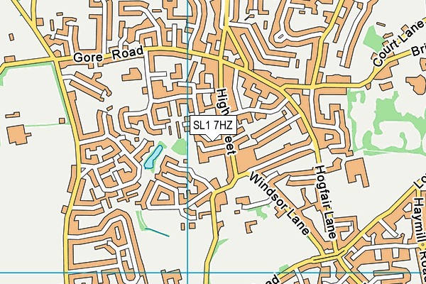 SL1 7HZ map - OS VectorMap District (Ordnance Survey) SL1 7HZ map - OS VectorMap District (Ordnance Survey)
