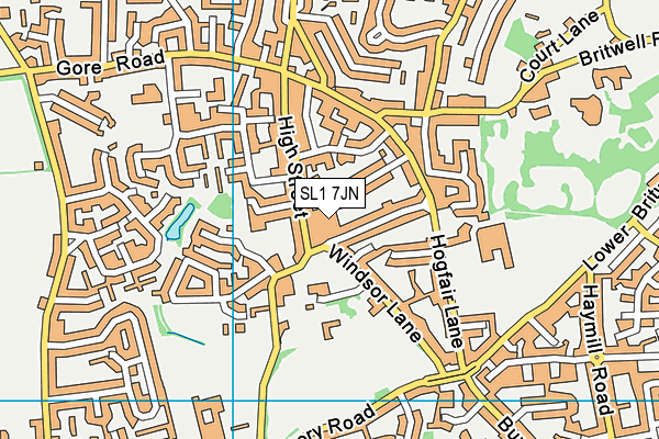SL1 7JN map - OS VectorMap District (Ordnance Survey) SL1 7JN map - OS VectorMap District (Ordnance Survey)