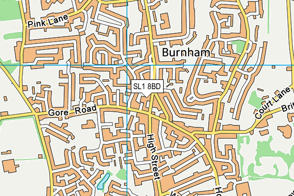 SL1 8BD map - OS VectorMap District (Ordnance Survey) SL1 8BD map - OS VectorMap District (Ordnance Survey)