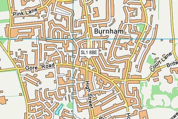 SL1 8BE map - OS VectorMap District (Ordnance Survey) SL1 8BE map - OS VectorMap District (Ordnance Survey)