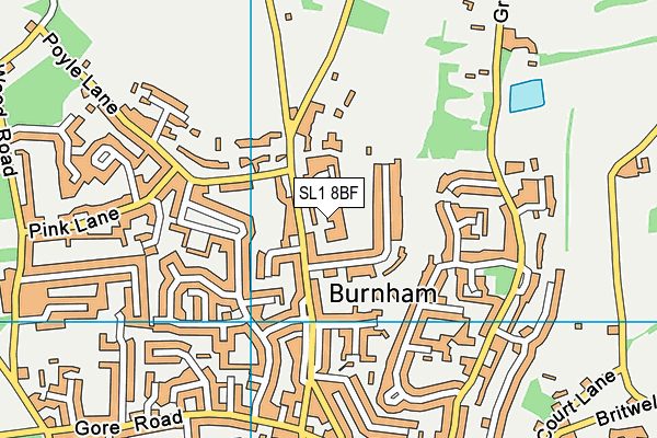 SL1 8BF map - OS VectorMap District (Ordnance Survey) SL1 8BF map - OS VectorMap District (Ordnance Survey)