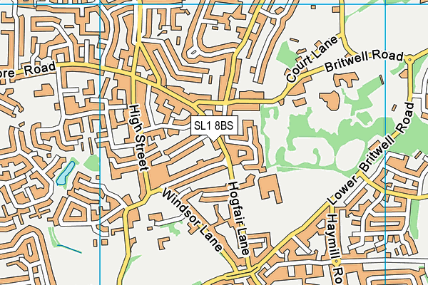 SL1 8BS map - OS VectorMap District (Ordnance Survey) SL1 8BS map - OS VectorMap District (Ordnance Survey)