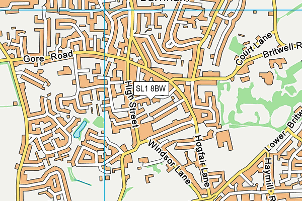 SL1 8BW map - OS VectorMap District (Ordnance Survey) SL1 8BW map - OS VectorMap District (Ordnance Survey)