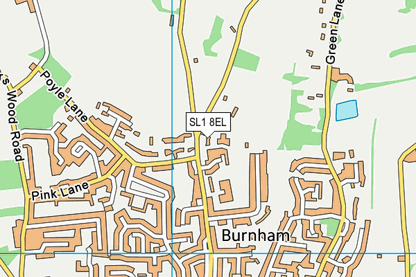 SL1 8EL map - OS VectorMap District (Ordnance Survey) SL1 8EL map - OS VectorMap District (Ordnance Survey)