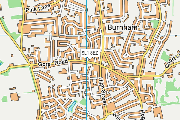 SL1 8EZ map - OS VectorMap District (Ordnance Survey) SL1 8EZ map - OS VectorMap District (Ordnance Survey)