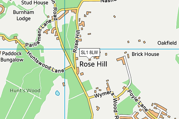 SL1 8LW map - OS VectorMap District (Ordnance Survey) SL1 8LW map - OS VectorMap District (Ordnance Survey)