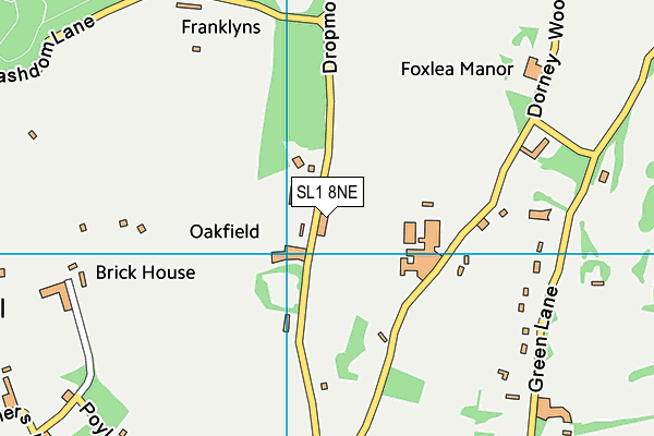 SL1 8NE map - OS VectorMap District (Ordnance Survey) SL1 8NE map - OS VectorMap District (Ordnance Survey)
