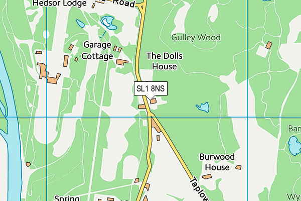 SL1 8NS map - OS VectorMap District (Ordnance Survey) SL1 8NS map - OS VectorMap District (Ordnance Survey)